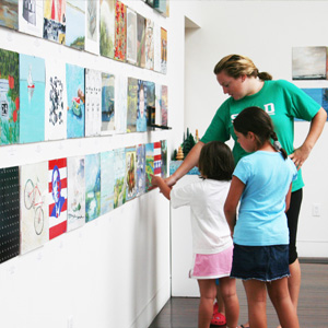 Student with children