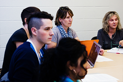 graduate students in class