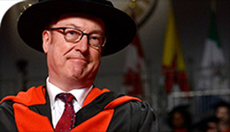 Prof Jonathan Edmondson Honoured as Distinguished Research Professor at Convocation 2017-06-25 | Photo