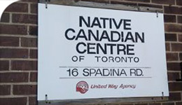 Native Canadian Centre of Toronto sign | photo | 2017-09-22