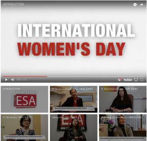 Screen shot of Economics Student's Association video miniseries website on Women in Economics | 2018-03-08