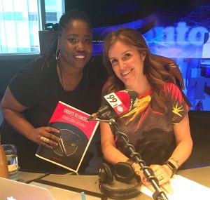 Photo of Wendy 'Motion' Brathwaite (left) and CBC host Gill Deacon