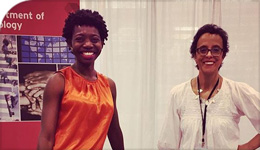 Photo of Sociology Professor Bawa and Professor Hadj-Moussa | 2018-07-19